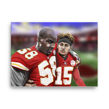 Load image into Gallery viewer, D. Thomas and P. Mahomes Digital Painting on Canvas