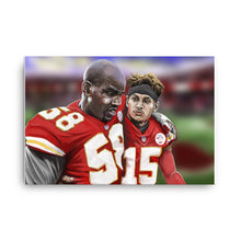 Load image into Gallery viewer, D. Thomas and P. Mahomes Digital Painting on Canvas