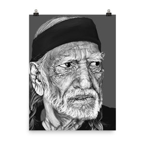 Willie Nelson digital painting