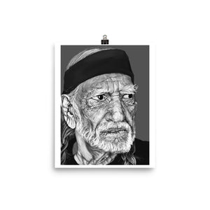 Willie Nelson digital painting