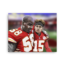 Load image into Gallery viewer, D. Thomas and P. Mahomes Digital Painting on Canvas
